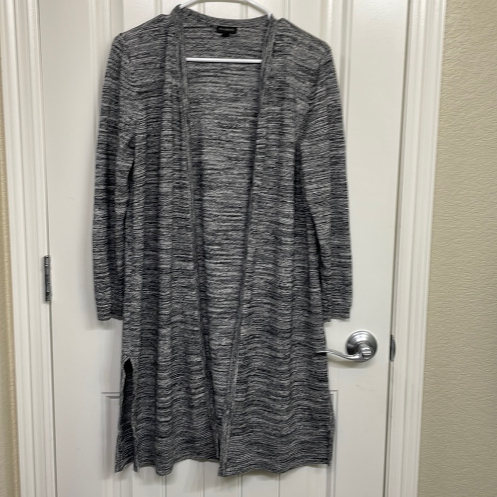 Talbots‎ open front long duster sweater